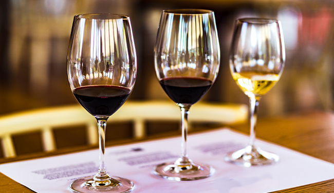 Two glasses of wine