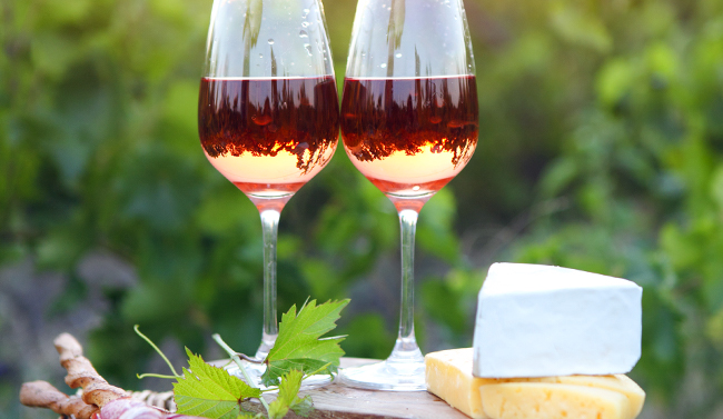 Glass of rose