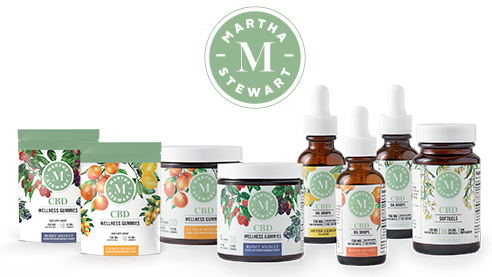 CBD products with logo