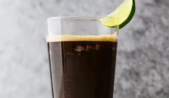 Beer cocktail with lime