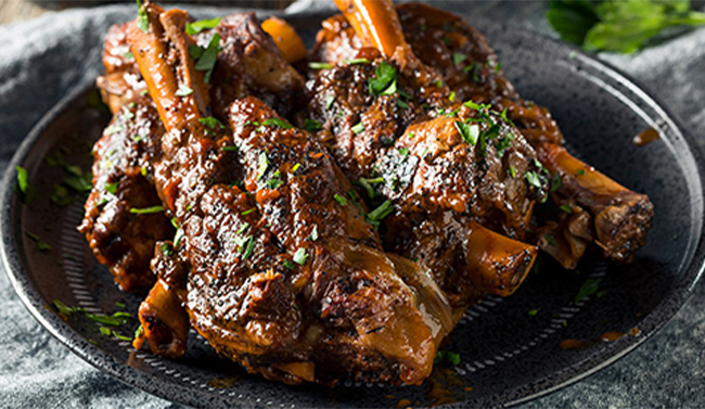 Red wine with lamb